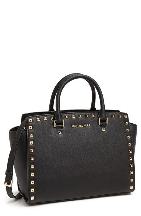 michael kors parker large saffiano leather satchel|Michael Kors saffiano wallet black.